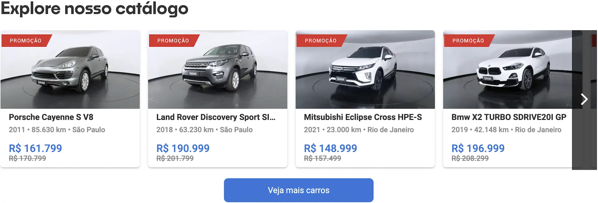 Carros de luxo preço