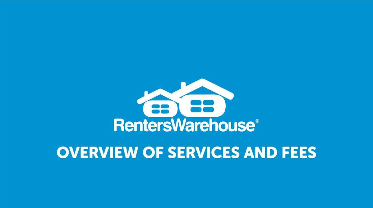 White Renters Warehouse logo and text