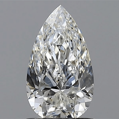 pear cut diamond with bow-tie effect