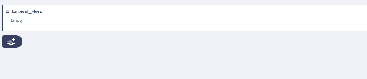 Empty Laravel_hero component 