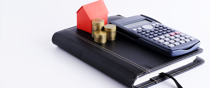 Book with calculator