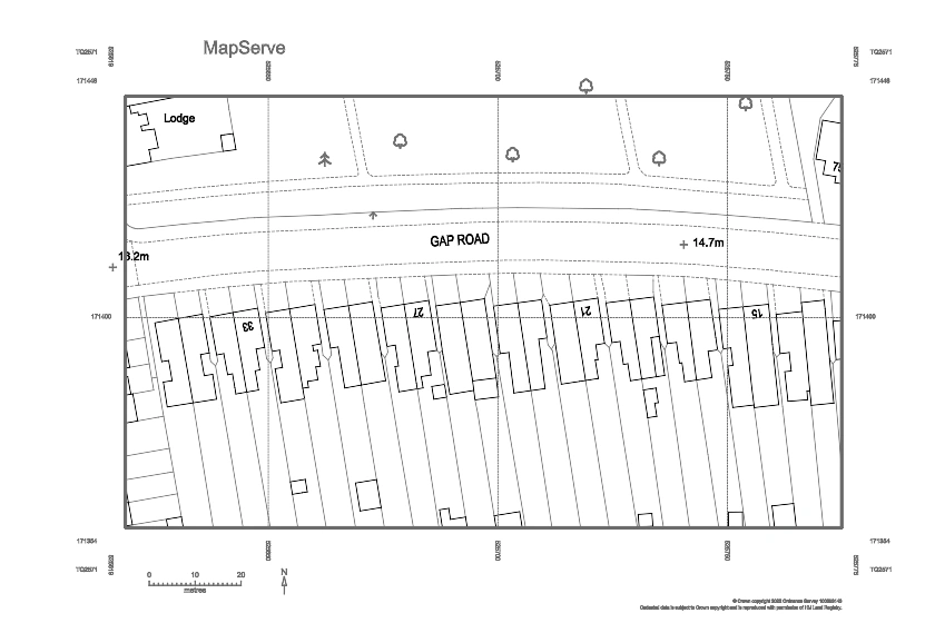 DWG black and white map sample