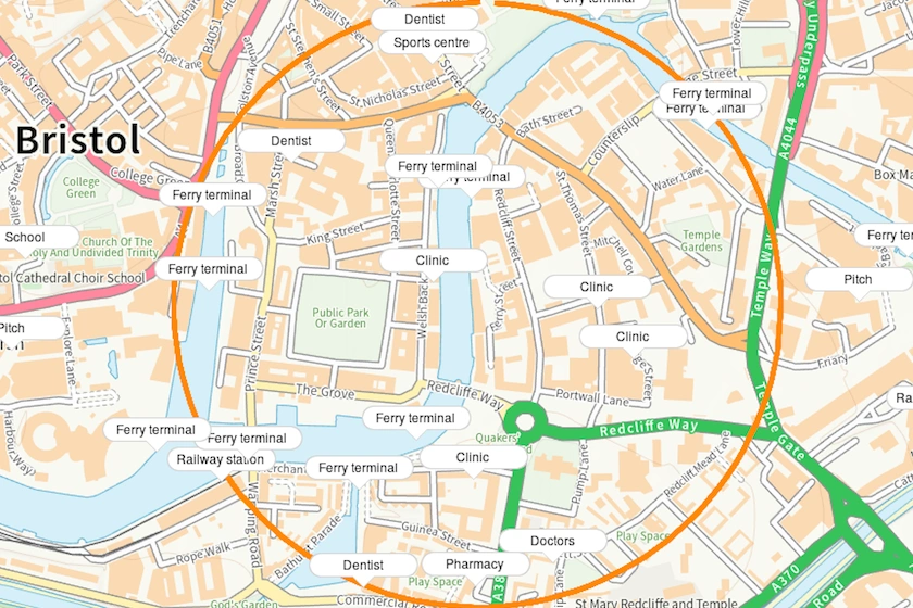 Site analysis sample created by MapServe®