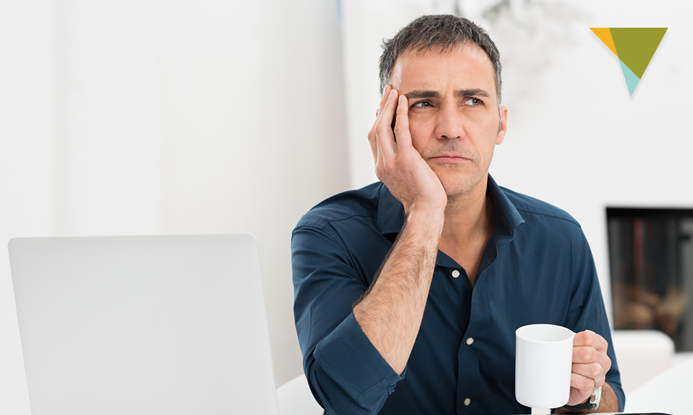 Man Suffering From Financial Loss
