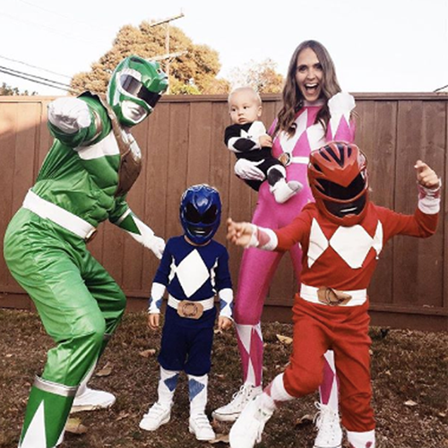 DIY Power Ranger Family Costumes