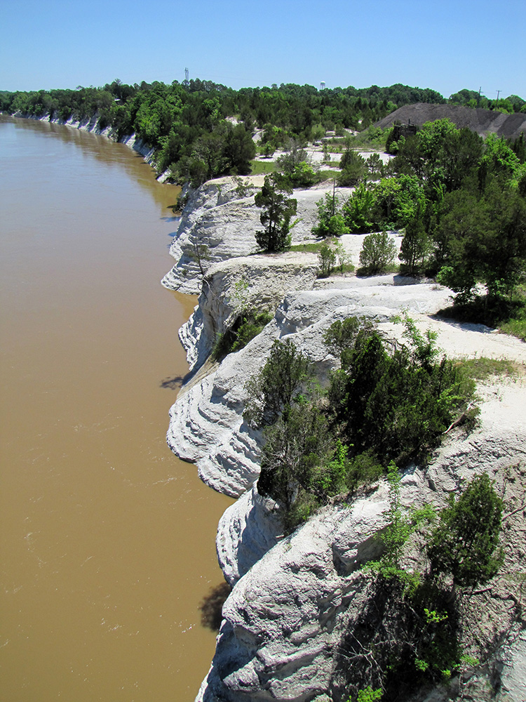 Arial view of the White Cliffs of Epes