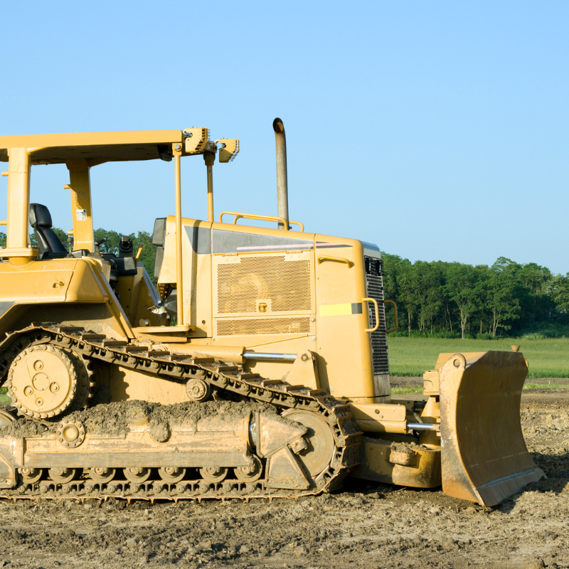 Dozer with a Straight Blade