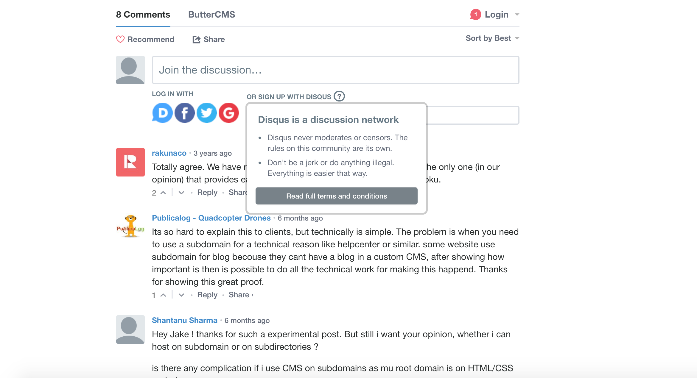 Disqus demo