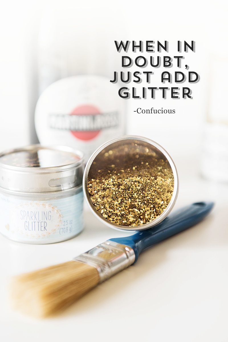 Champagne Glitter Mini Box | Paper Source