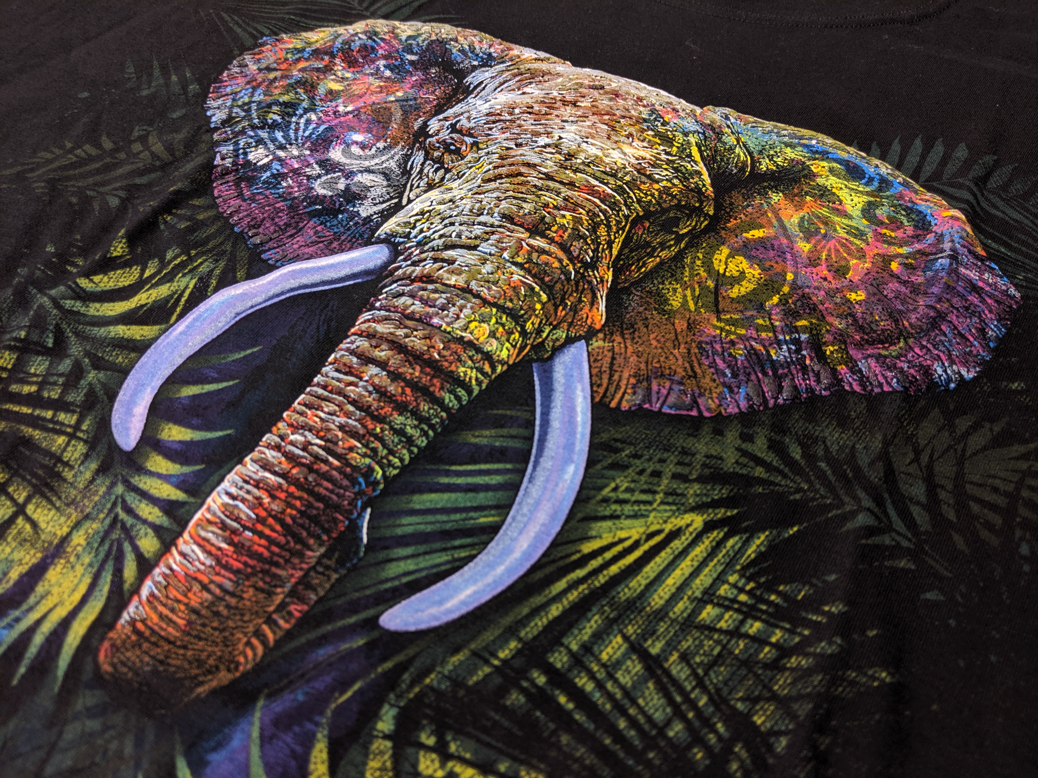 A Graphic Elephants screen printed t-shirt.