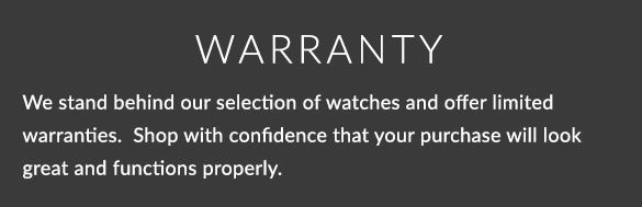 Warranty on Watches