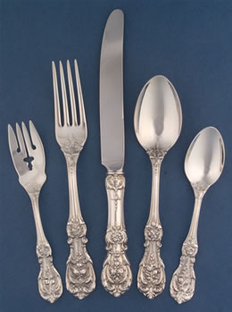 Replacement sterling clearance silver tableware