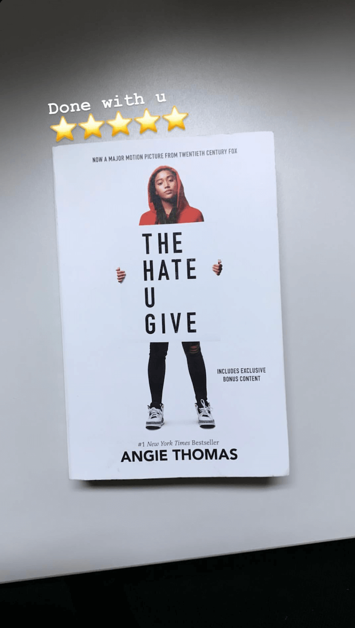 The Hate U Give book by Angie Thomas