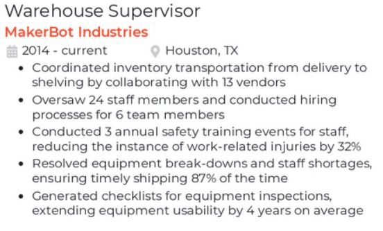 Warehouse supervisor showing off hard and soft skills for warehouse supervisors