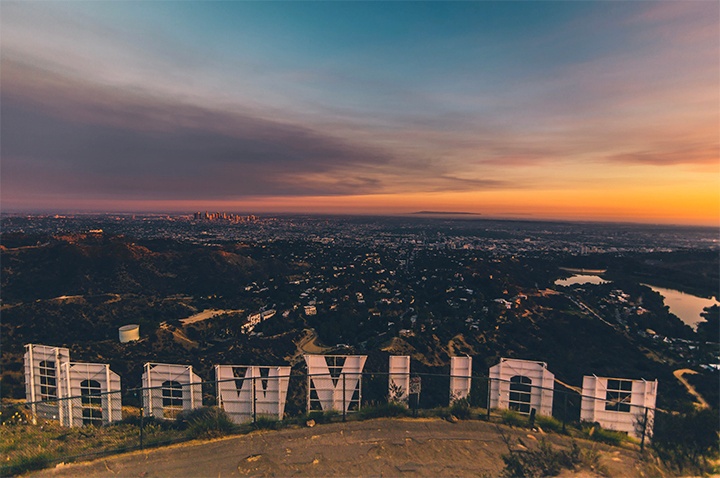 Hollywood Sign at Dusk