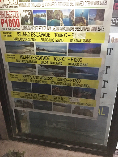 Group Tour Price in Coron