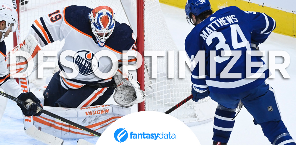 NHL Optimizer DFS Tools FantasyData