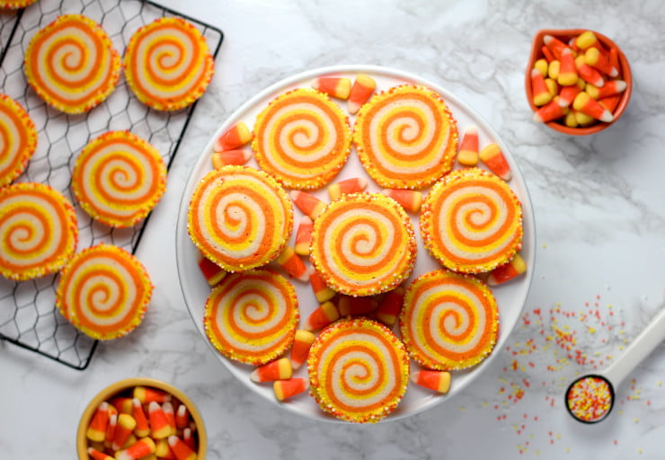 happy halloween social media post idea- candy corn cookies - user generated content