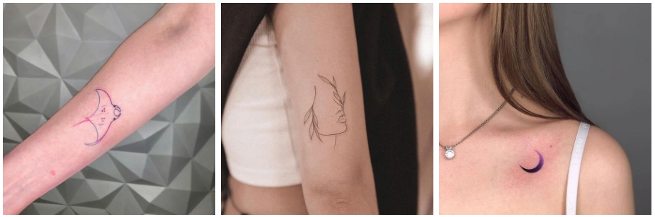 examples of minimalism style tattoos
