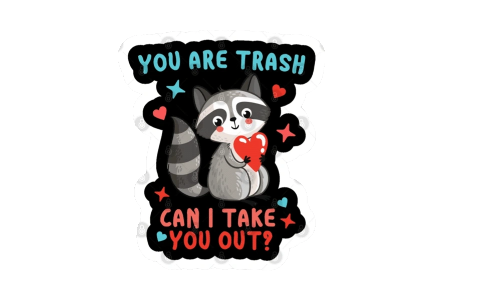 youre-trash-sticker-funny-valentine-gift-ideas.webp