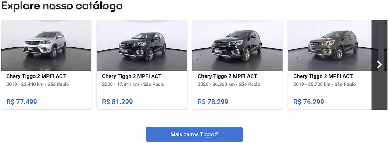 Tiggo 2 preço