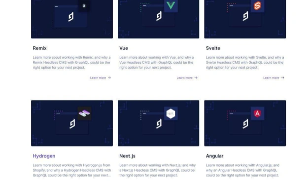 Hygraph available Tech Stacks