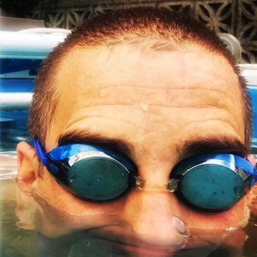 Ironman triathlete and low back pain sufferer Cam L. uses his Endless Pool for both