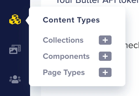 Select Collections from Content Types menu