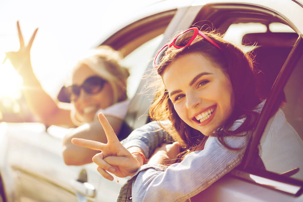 women going to the best road trip destinations in the USA