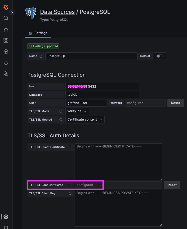 How To Configure a PostgreSQL Datasource in Grafana - 1