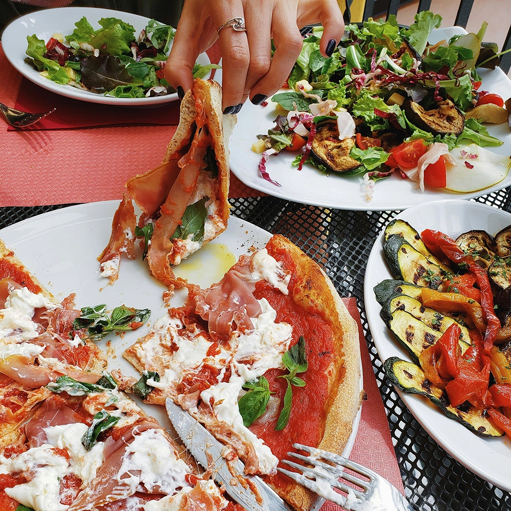 Pizza and salad.webp