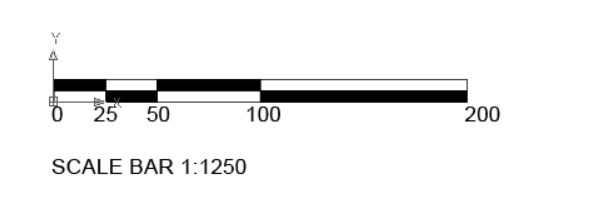 1:1250 scale bar