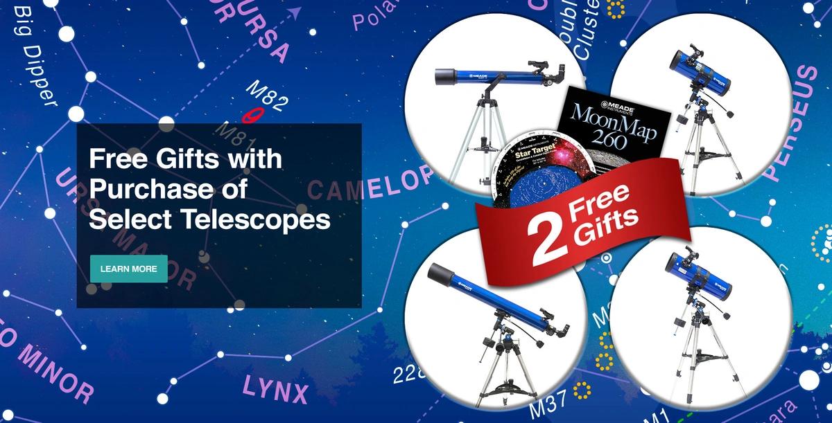 Free Gifts with Purchase of Select Telescopes