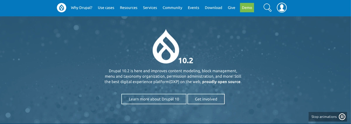 Drupal homepage