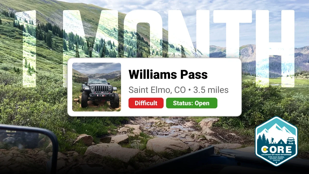 Williams Pass: A Limited Time Colorado Adventure Blog Photo