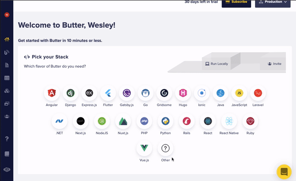 Configure landing page using the components and collections created in previous steps