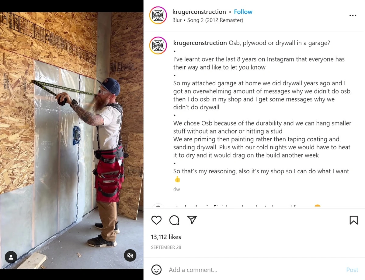 Murray Kruger Construction Instagram