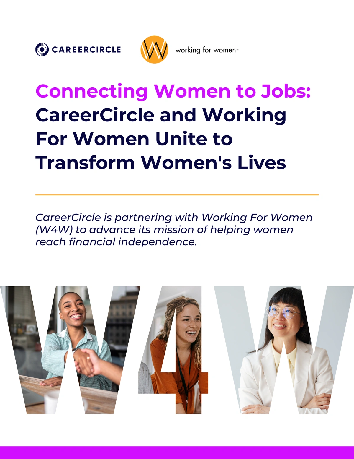 Connecting women to jobs cover