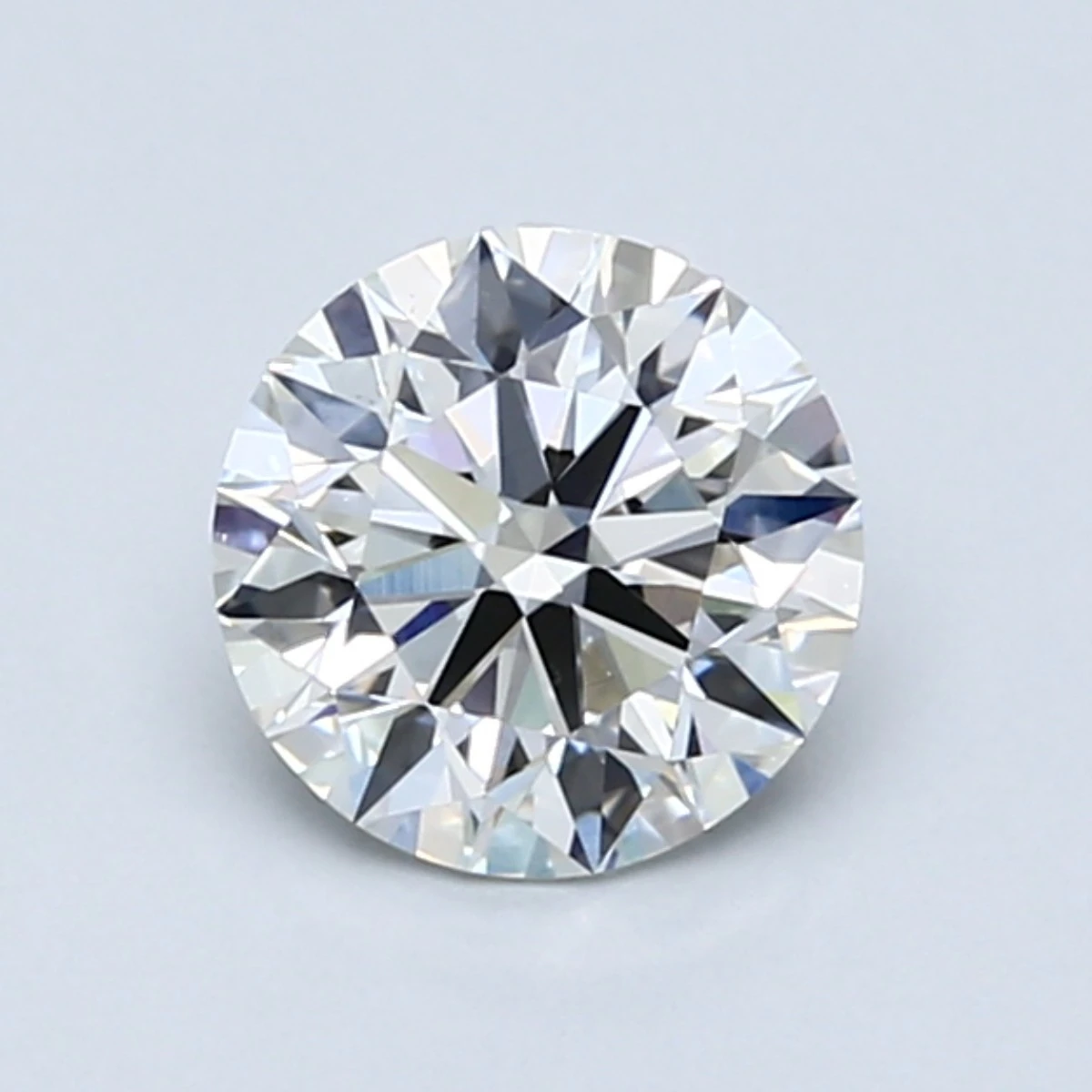 magnified image of an H color diamond