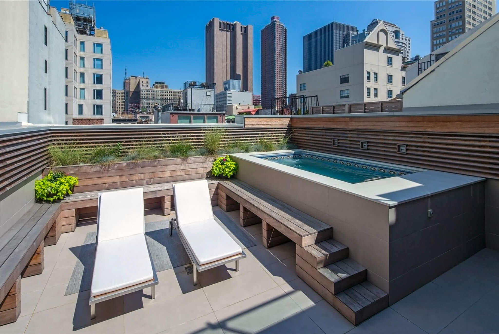 house with rooftop swimming pool