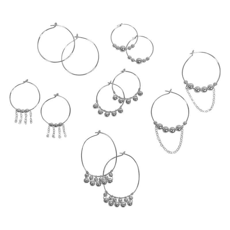 beaded wire hoop earring making kit inspiration