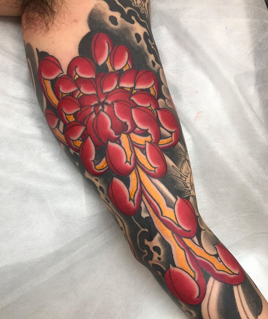 gareth parry chrysanthemum tattoo