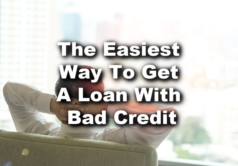man sitting in chair with hands behind his head for getting easy loan with bad credit