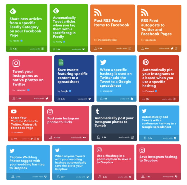best IFTTT recipes for events