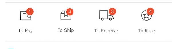 Shopee orders tracking view