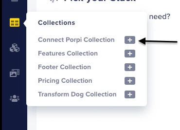 Select Connect Porpi Collection from Collections Menu