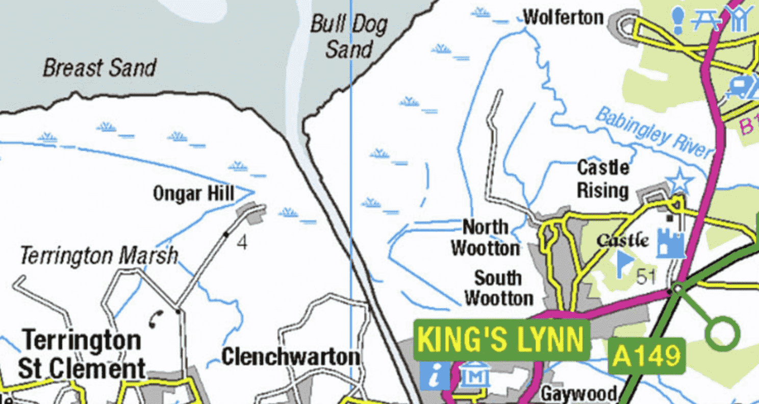 1:250 000 Scale Colour Raster OS map