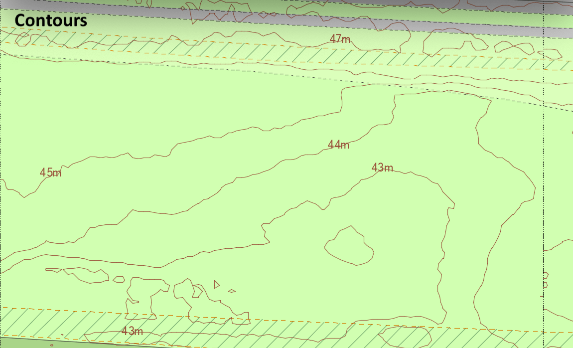 1m contours sample by MapServe® 