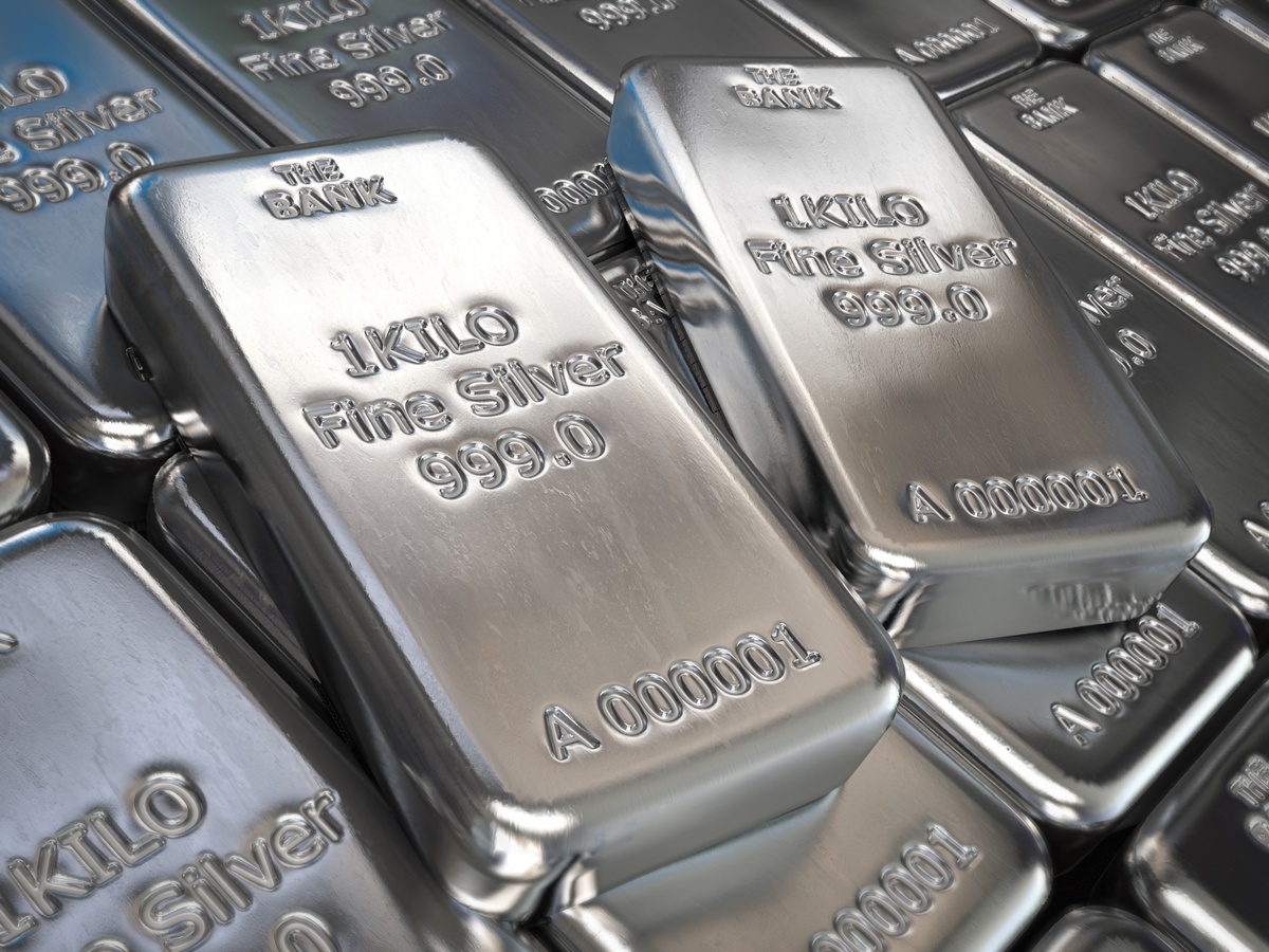 Bars of fine silver