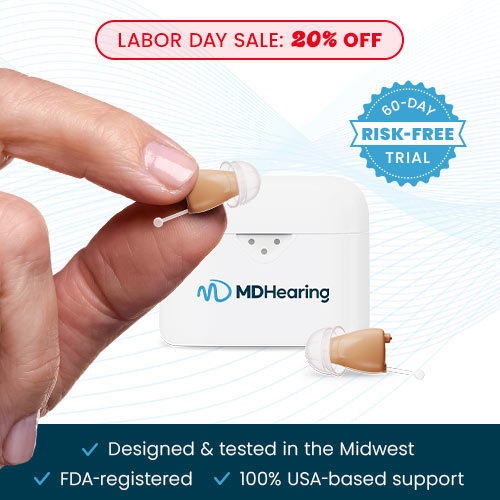 Primary MDHearing NEO XS PRO: Nearly Invisible Hearing Aids Image